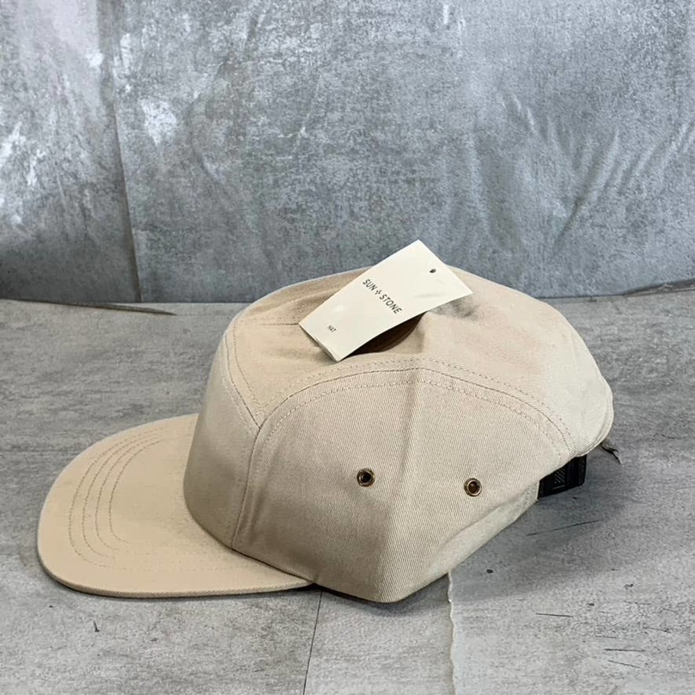 Sun+Stone Men's Brown Cord Solid Panel Adjustable Baseball Cap SZ OS - Picture 3 of 9